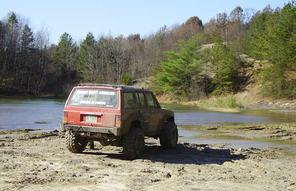 BJ ponders the lake...