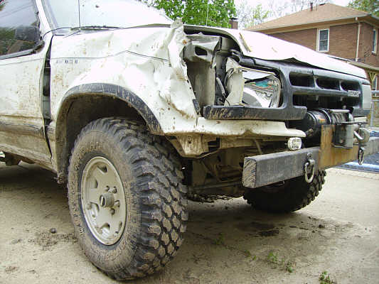 The Ho - Damage to front passenger side wing