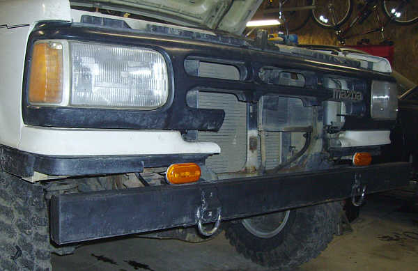 The Ho - Grill cut out to receive the winch