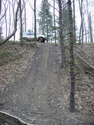 The Ho - Andy approaching a steep slope