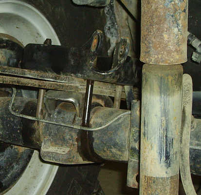 The Ho - a closer view of the spring and axle