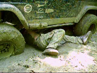 Dave under the Jeep